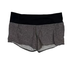 Lululemon Run Times Running Shorts Heather Gray 4" 6